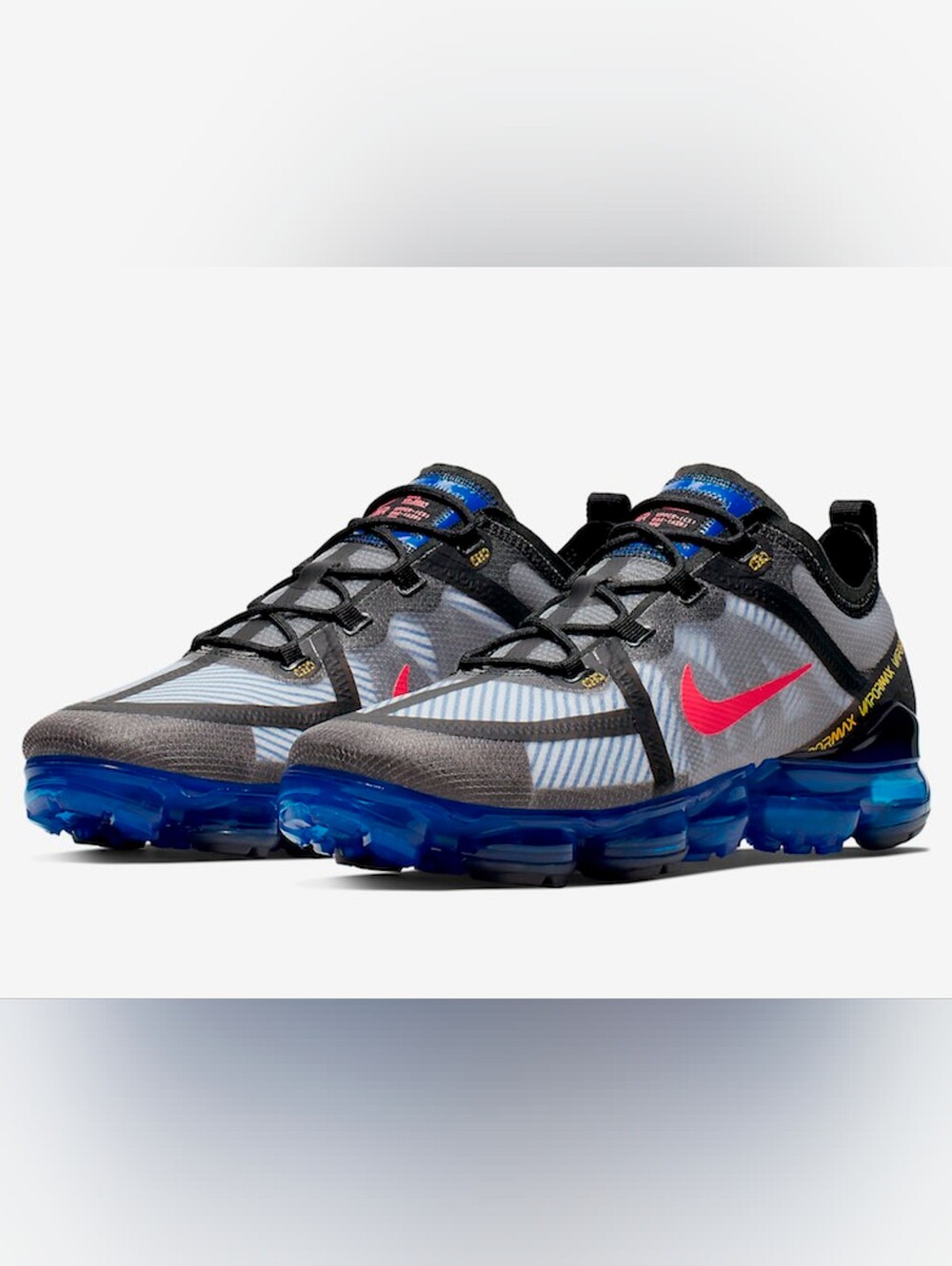 Nike Air VaporMax in Bright Crimson and Hyper Blue